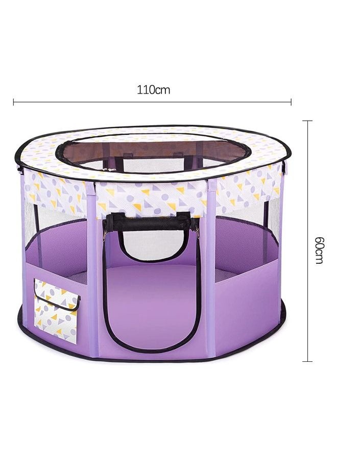 Neostyle Neostyle Large Foldable Pet Playpen Tent Purple  - Image 2