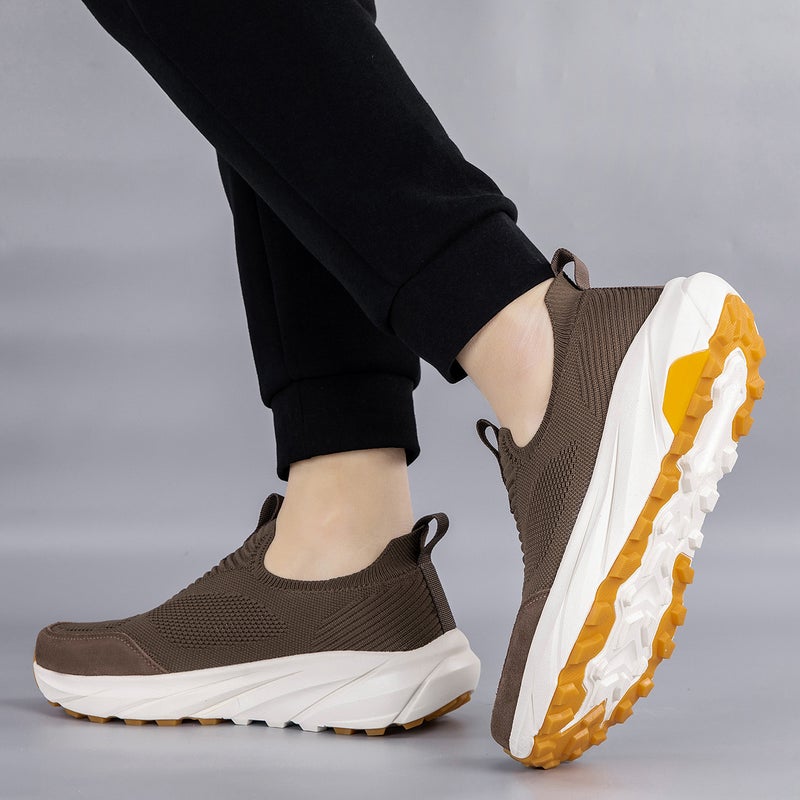 Men's Breathable Mesh Walking Shoes, Wide Fit, Slip-on - Image 2