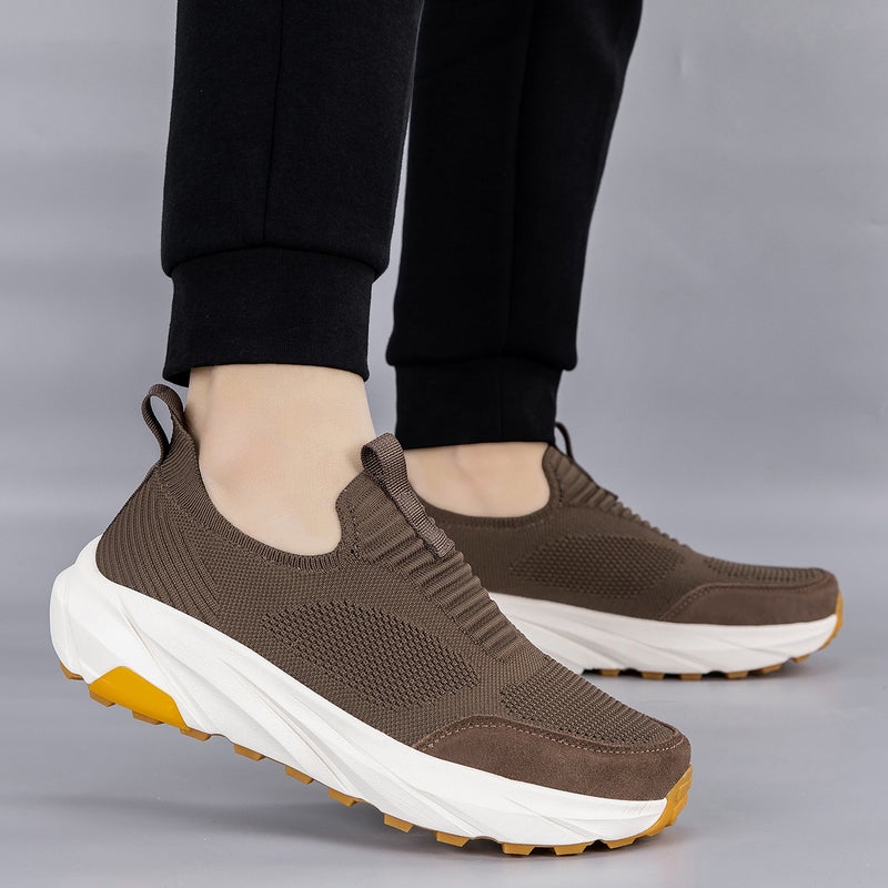 Men's Breathable Mesh Walking Shoes, Wide Fit, Slip-on - Image 3