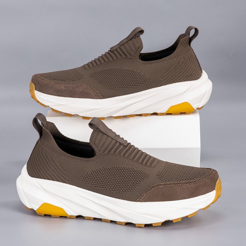 Men's Breathable Mesh Walking Shoes, Wide Fit, Slip-on - Image 4