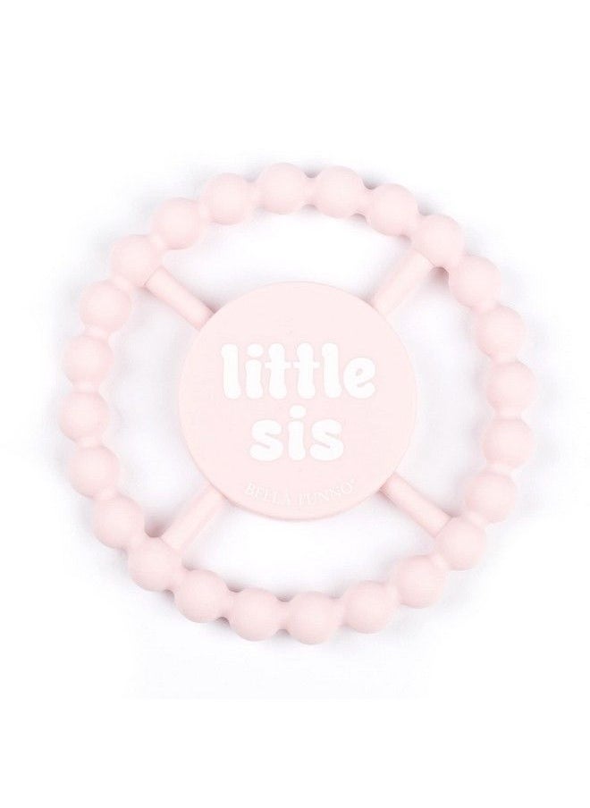 Bella Tunno Happy Teether For Girls Soft & Easy Grip Teething Ring Perfect For Babies And Teething Toys To Help Soothe Gums Non Toxic Little Sis  - Image 1