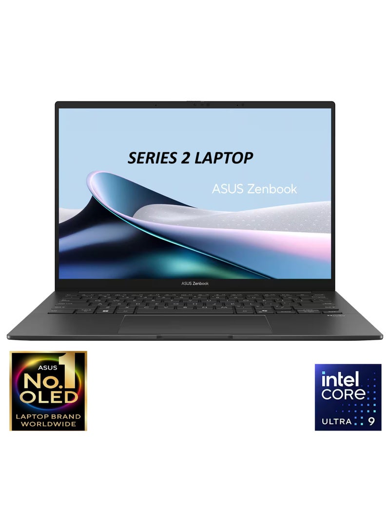 ASUS Zenbook 14 OLED UX3405CA Laptop With 14 Inch FHD Touchscreen Display, Core Ultra 9 285H Series 2 Processor/32GB RAM/2TB SSD/Intel Arc Graphics/Windows 11 Home/ English Jasper Gray - Image 1