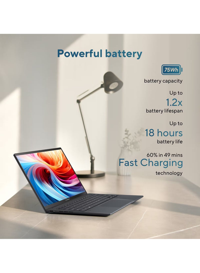 ASUS Zenbook 14 OLED UX3405CA Laptop With 14 Inch FHD Touchscreen Display, Core Ultra 9 285H Series 2 Processor/32GB RAM/2TB SSD/Intel Arc Graphics/Windows 11 Home/ English Jasper Gray - Image 4