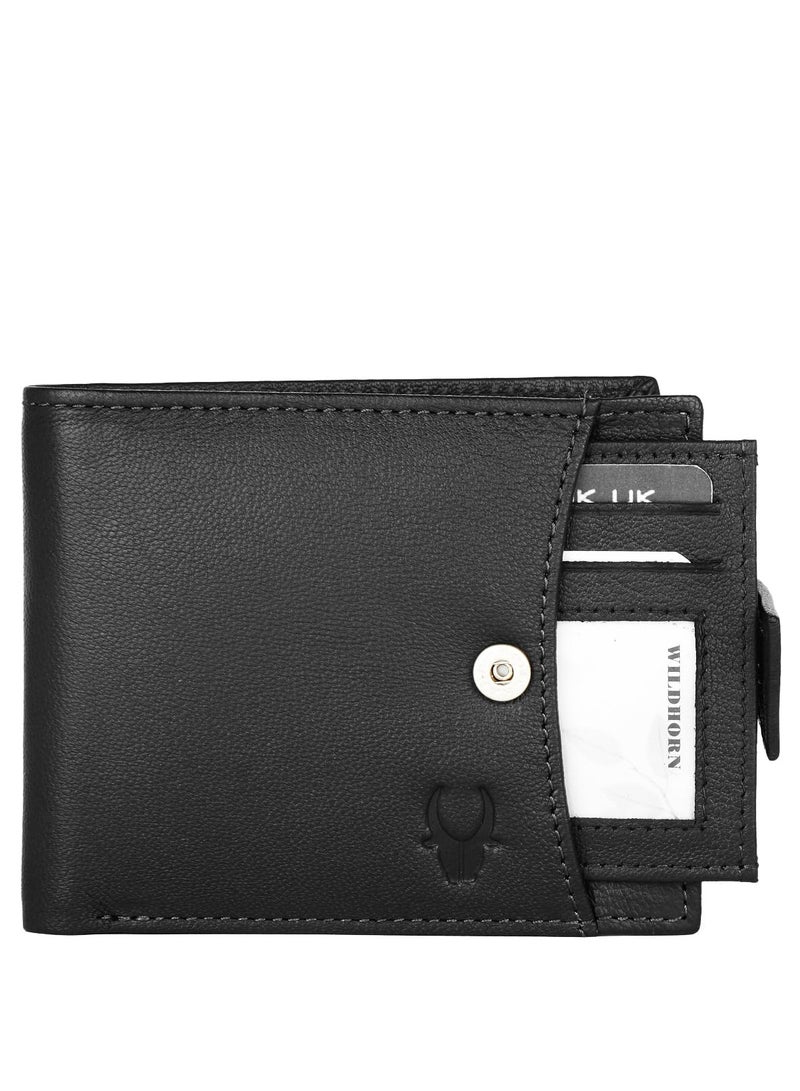 WildHorn RFID Protected Leather Wallet for Men,Black New Nappa - Image 3