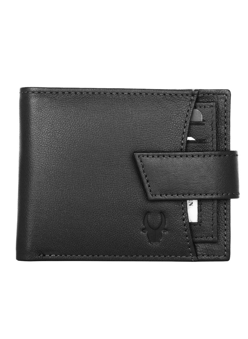 WildHorn RFID Protected Leather Wallet for Men,Black New Nappa - Image 1