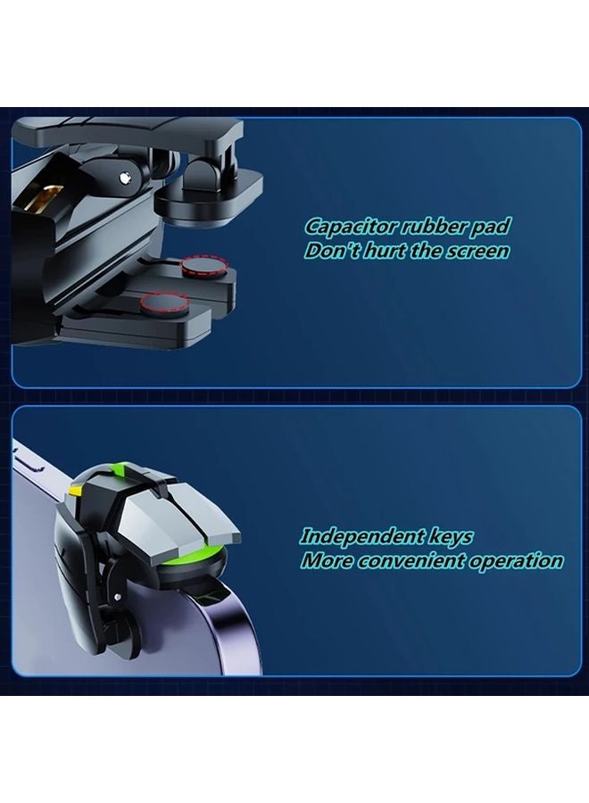 Upgraded Game Keys With 4 Pair Finger Cots One Touch Dual Control And Anti Slip Silicone Pads - Image 5