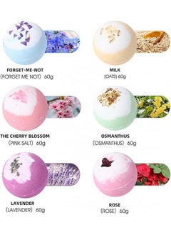 Arabest Bath Bombs for Women,6 Pcs Handmade Bath Bomb for Women Floating Bubble Fizzies Spa Kit,for Relaxation and Stress Relief,Perfect for Bubble & Spa Bath  - Image 2