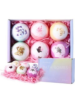 Arabest Bath Bombs for Women,6 Pcs Handmade Bath Bomb for Women Floating Bubble Fizzies Spa Kit,for Relaxation and Stress Relief,Perfect for Bubble & Spa Bath  - Image 1