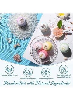 Arabest Bath Bombs for Women,6 Pcs Handmade Bath Bomb for Women Floating Bubble Fizzies Spa Kit,for Relaxation and Stress Relief,Perfect for Bubble & Spa Bath  - Image 5