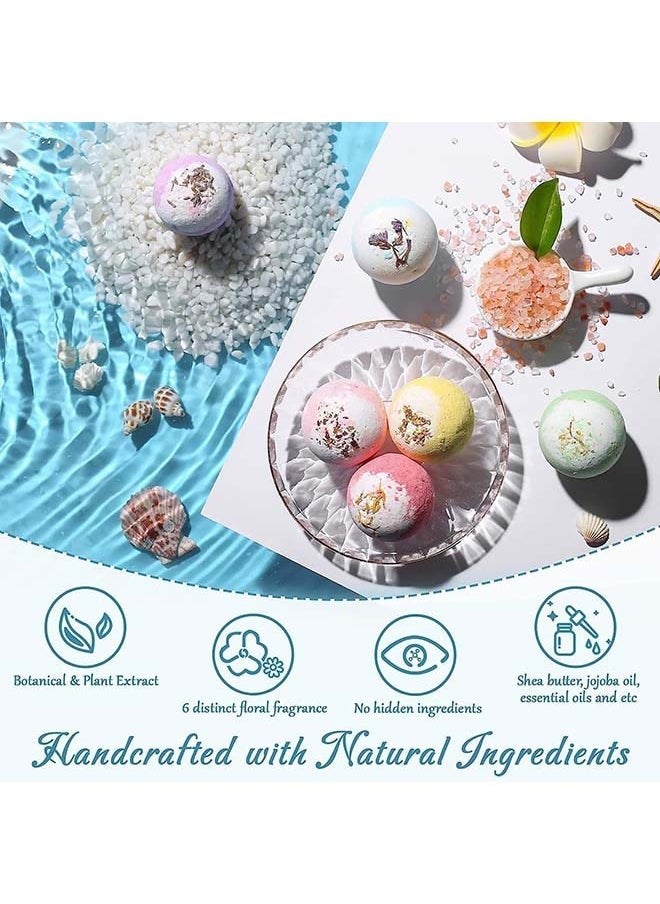 Arabest Bath Bombs for Women,6 Pcs Handmade Bath Bomb for Women Floating Bubble Fizzies Spa Kit,for Relaxation and Stress Relief,Perfect for Bubble & Spa Bath  - Image 5