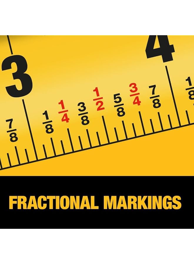 DEWALT Atomic Compact Series Measuring Tape Yellow And Black 25Ft Dwht38125S - Image 3