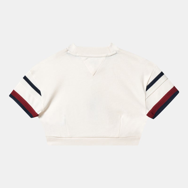 TOMMY HILFIGER Kids' Global Striped Crop Top - Image 2