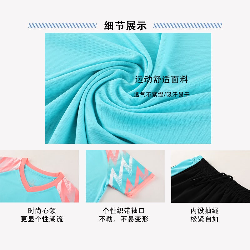 Summer Football Clothes Suit Men'S Competition Training Team Clothes Children'S Adult Sports Suit Short Sleeve Jersey Football - Image 5
