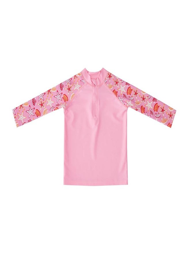 Big Softies طقم ملابس سباحة للأطفال من بيج سوفتيز مكون من 3 قطع - وردي (مقاسات: 18 شهرًا، 24 شهرًا) - Image 2