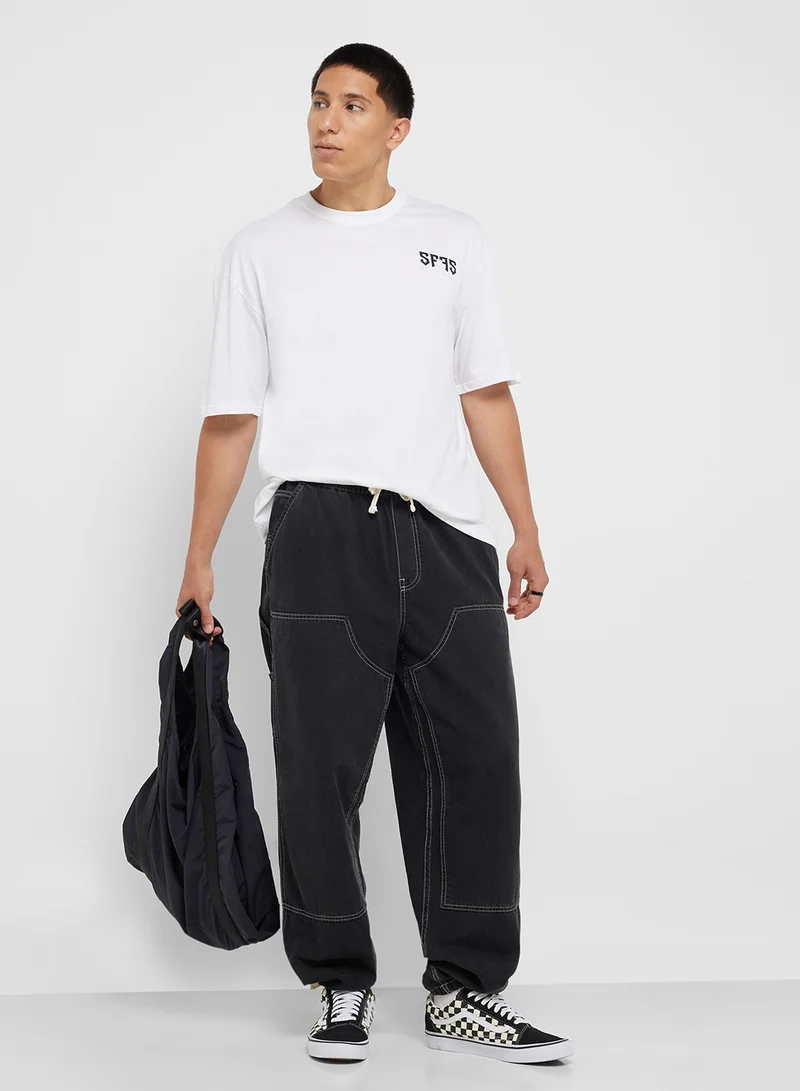 Seventy Five Graphic Print Oversized T-Shirt