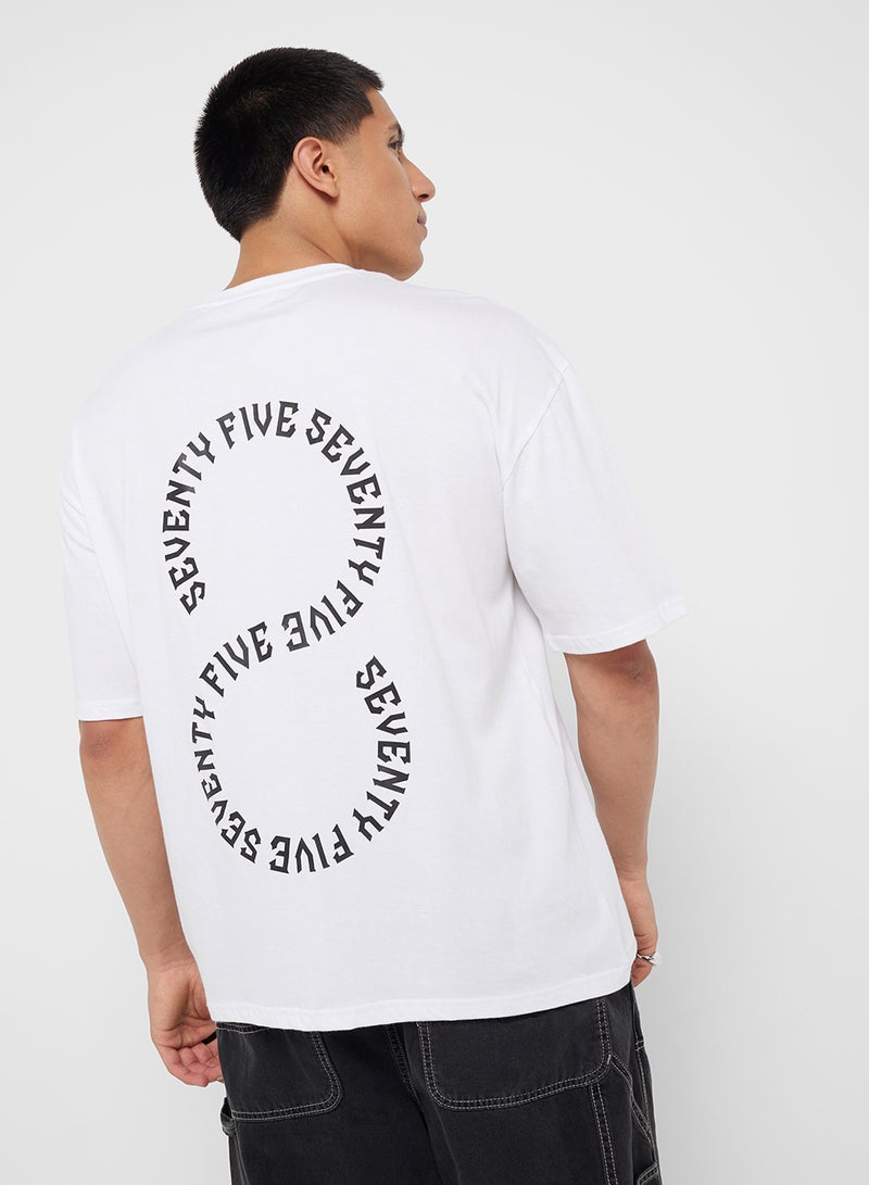 Seventy Five Graphic Print Oversized T-Shirt - Image 2