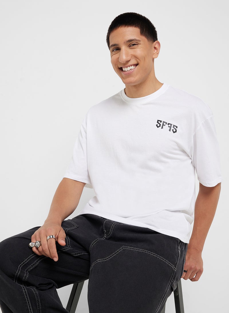 Seventy Five Graphic Print Oversized T-Shirt - Image 1