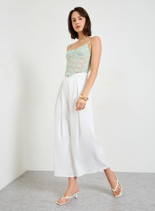 Take Two  Mint Green Lace Corset Top for Women | Best Price UAE