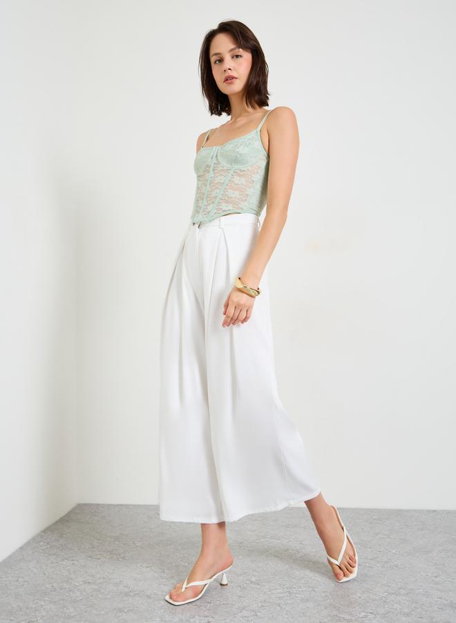 Take Two Mint Green Lace Corset Top - Image 4