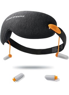 Kidoh 2-In-1 Sleep Eye Mask with Soundproof Earplugs for Sleeping, 3D Sleep Mask Blackout Zero Eye Pressure, 100% Light Blocking Sleeping Mask for Women Men, Night Blindfold Eye Cover for Travel  - Image 1