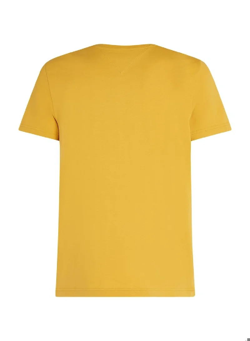 TOMMY HILFIGER Logo Embroidery Slim Fit  T-Shirt
