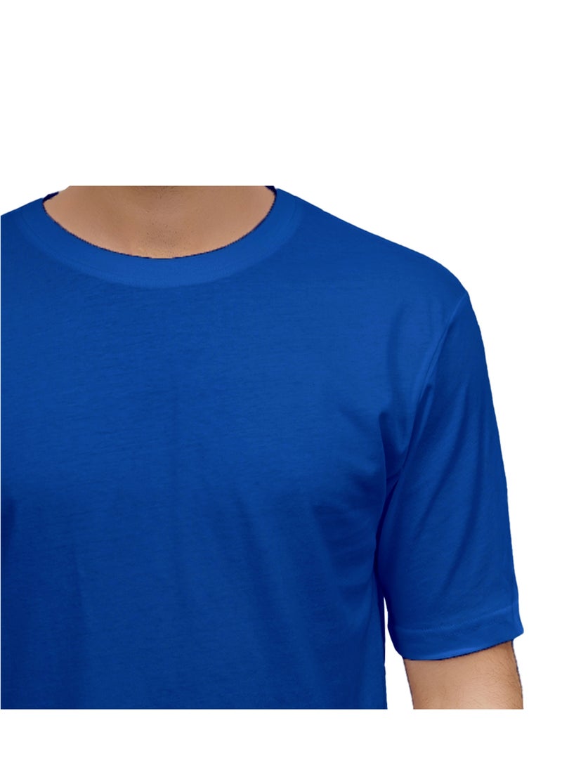 Selecta Now Selecta Now Mens T Shirt Plain 100% Combed Cotton Comfortable Royal Blue T Shirt Tank Top & Tees  - Image 4