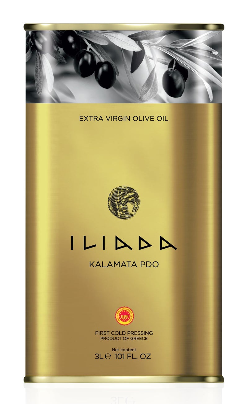 Iliada Kalamata PDO Extra Virgin Olive Oil 3Lt  MultiAwarded  Single Region 100 Greek  Monovarietal Koroneiki  Cold Press  Polyphenol Rich  Chefs Favorite - Image 3