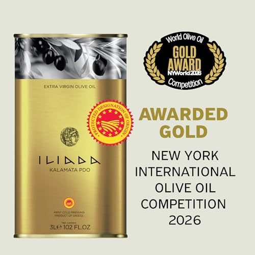 Iliada Kalamata PDO Extra Virgin Olive Oil 3Lt  MultiAwarded  Single Region 100 Greek  Monovarietal Koroneiki  Cold Press  Polyphenol Rich  Chefs Favorite - Image 5