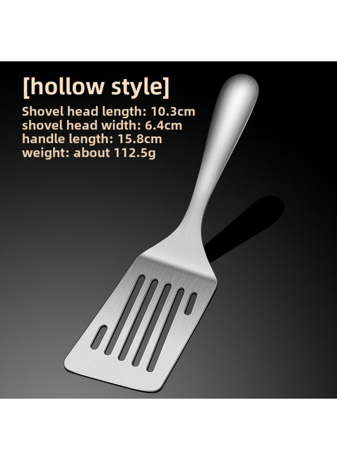 304 Stainless Steel Cooking Spatula Small Sautee Spatula Flat Spatula Iron Plate Burnt Steak Spatula Pancake Tiramisu Special Spatula-Specifications:Coil Shovel Leakage Shovel  - Image 1