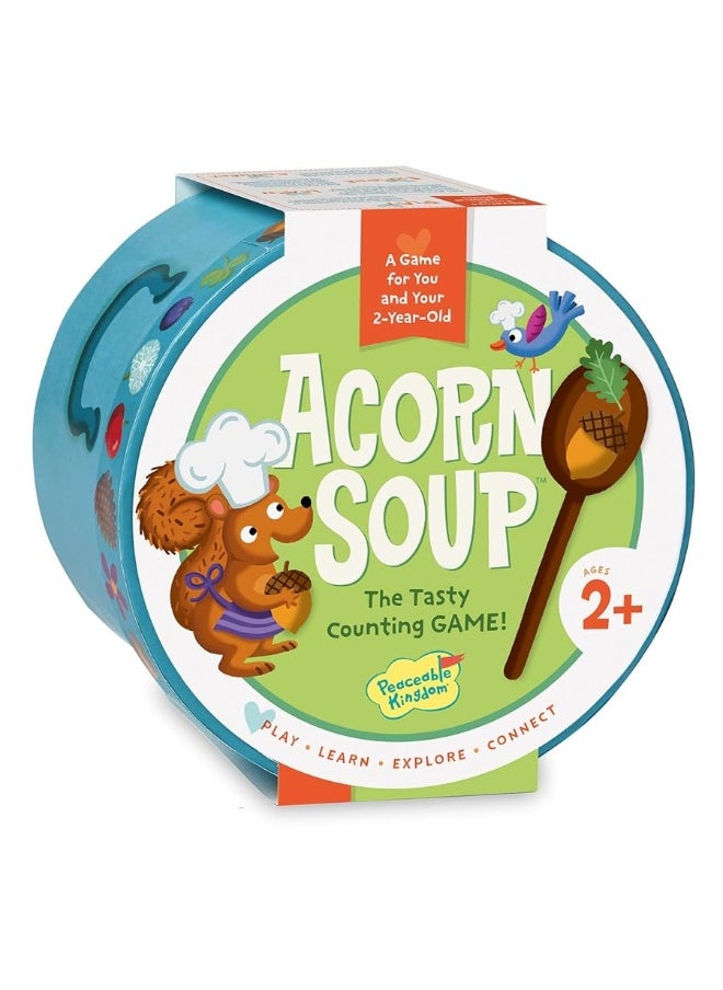 Peaceable Kingdom - Peaceable Kingdom Acorn Soup â€“ Game for You and Your 2 + Year Old â€“ Fun Toddler Games Ages 2â€“4 That Teach Numbers and Counting Skills - Image 1