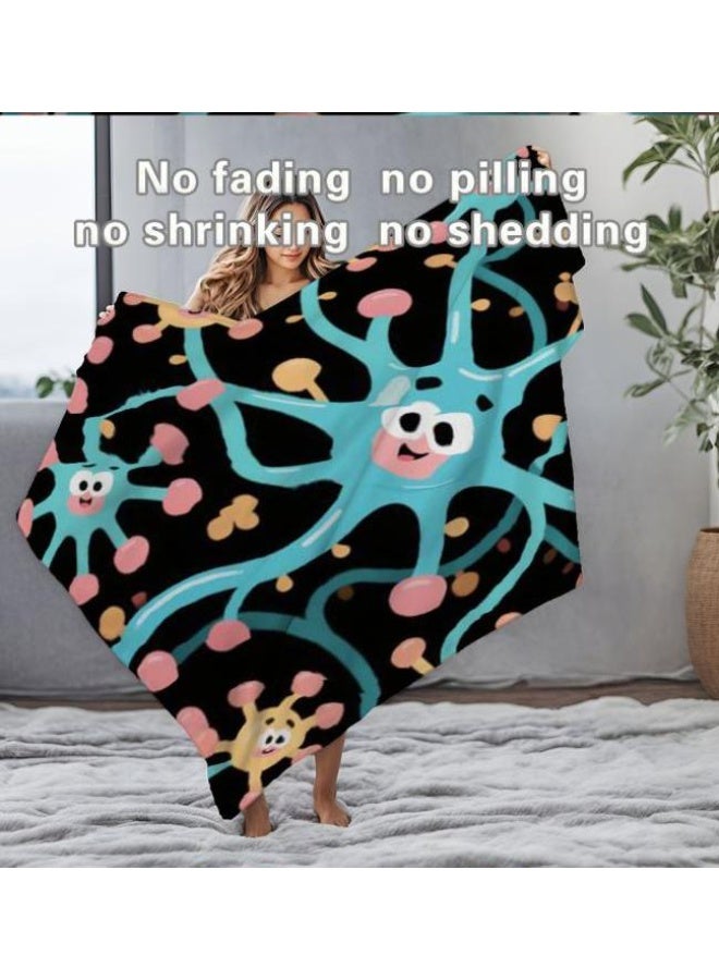 عام بطانية رقيقة من الفانيلا الكرتونية للأطفال والرضع (دافئة ومريحة، ومناسبة للنوم والألعاب) 70 سم * 100 سم - Image 4