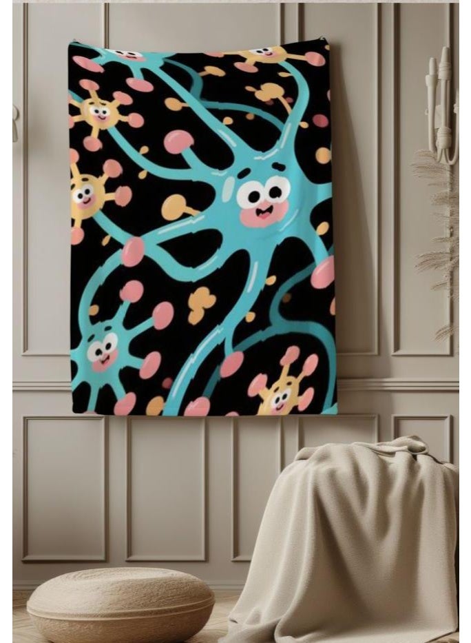 عام بطانية رقيقة من الفانيلا الكرتونية للأطفال والرضع (دافئة ومريحة، ومناسبة للنوم والألعاب) 70 سم * 100 سم - Image 3