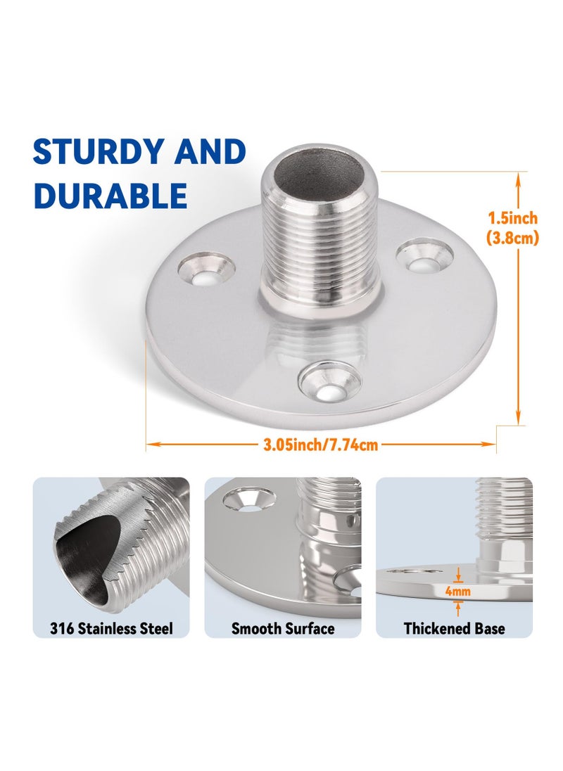 SYOSI Universal Antenna Mount, Antenna Mounting Kit for Starlink Satellite Dish V2 Standard Actuated Antenna - Solid Pipe Adapter + Stainless Steel Antennae Base, for Marine Automotive  - Image 2