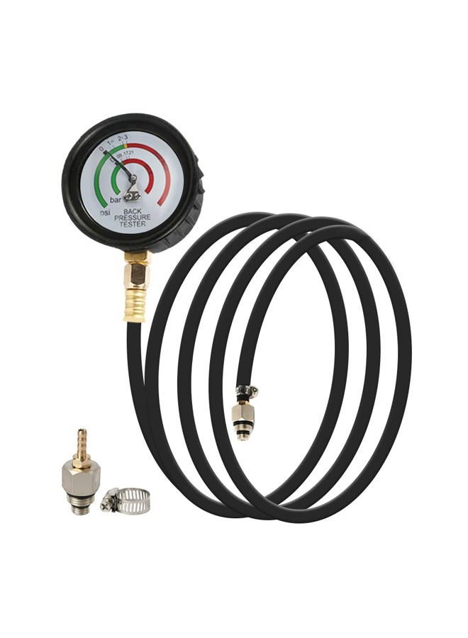 Duoyi Exhaust Back Pressure Tester 2.5" Hd Gauge Kit With 6Ft Hose Oil Shockproof Rubber Cover Gauge,Car - Image 1