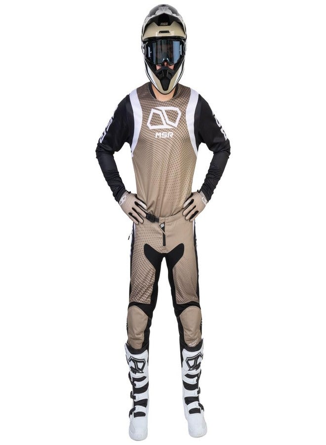 إم اس أر قميص MSR Axxis Range للدراجات النارية الترابية، موتوكروس، مقاس XXX-Large، لون تان - Image 4