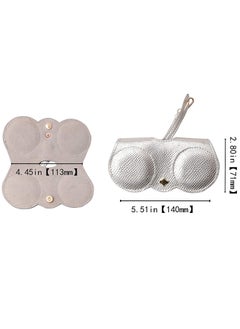 Generic Artificial Printed Snakeskin PU Leather Protective Storage Sunglasses Bag Eyeglasses Clip Case  - Image 5