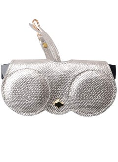 Generic Artificial Printed Snakeskin PU Leather Protective Storage Sunglasses Bag Eyeglasses Clip Case  - Image 3