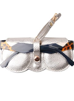Generic Artificial Printed Snakeskin PU Leather Protective Storage Sunglasses Bag Eyeglasses Clip Case  - Image 2