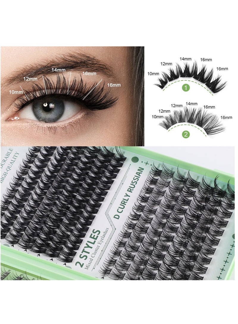 LashesMD DIY Eyelash Extension Kit Lash Clusters Kit Individual Cluster Lashes with Waterproof Lash Bond and Seal and Tweezers D Curl Lash Kit - Image 5