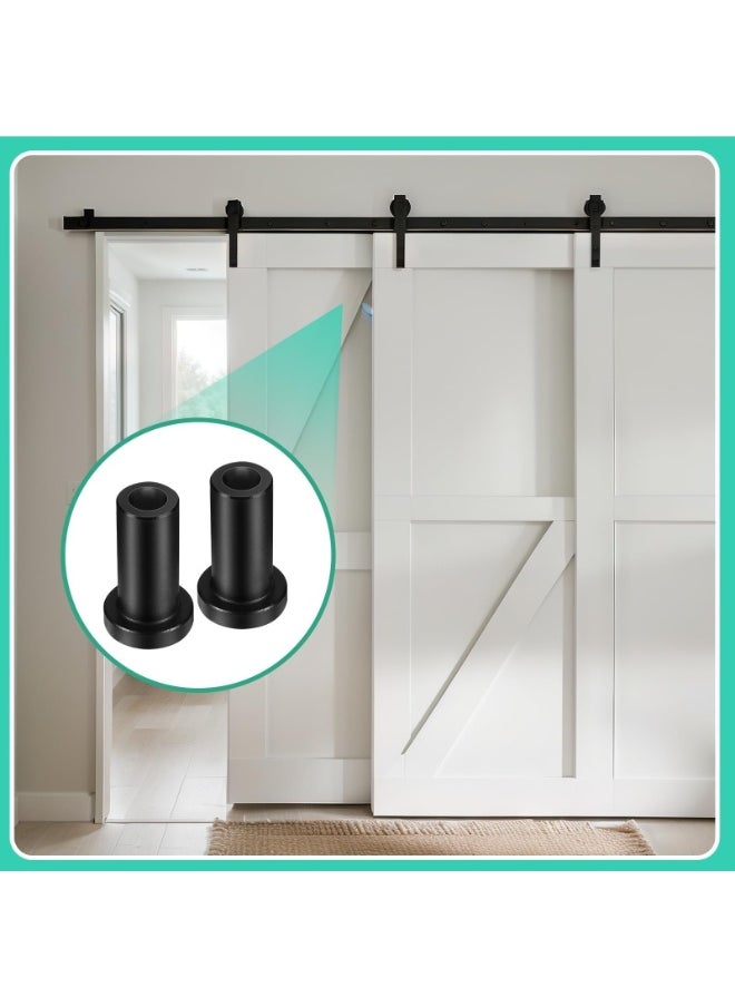 Sliding Barn Door Wall Spacer Replacement Barn Door Spacers Hardware Spacers with Screws Lag Bolts Wall Anchor for Connecting Track Connection Device Kit, Metal(10 Sets)(B)  - Image 4