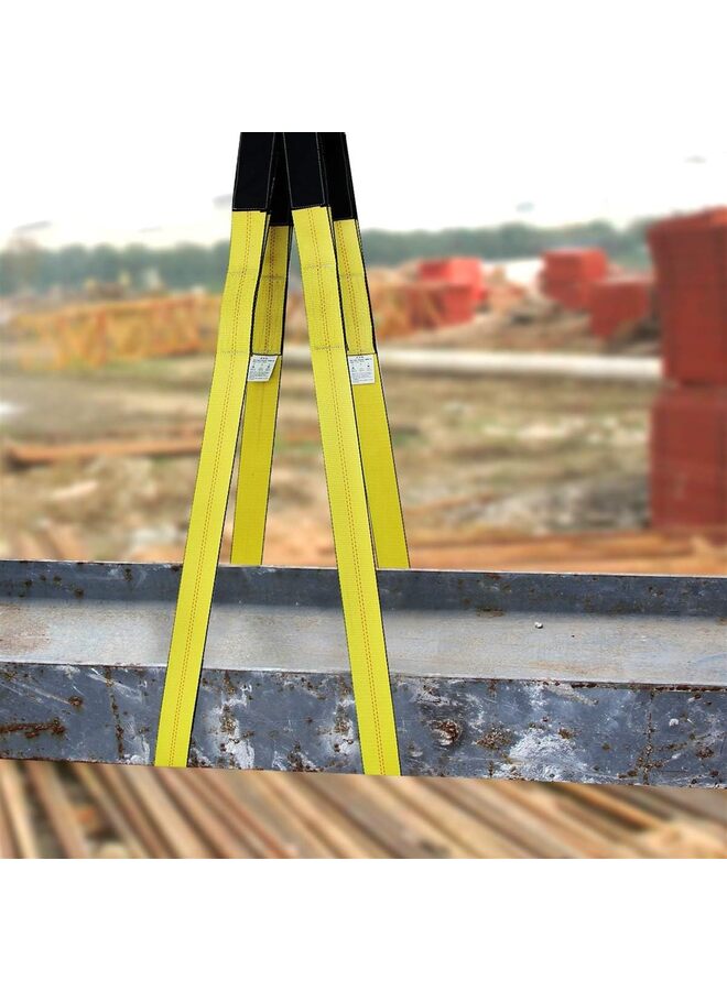 قطعتان، أحزمة رفع بطول 10 أقدام × 2 بوصة، سعة 15000 رطل، عبوة من قطعتين، أحزمة رفع شديدة التحمل، حزام إنقاذ الأشجار، حزام ونش - Image 5