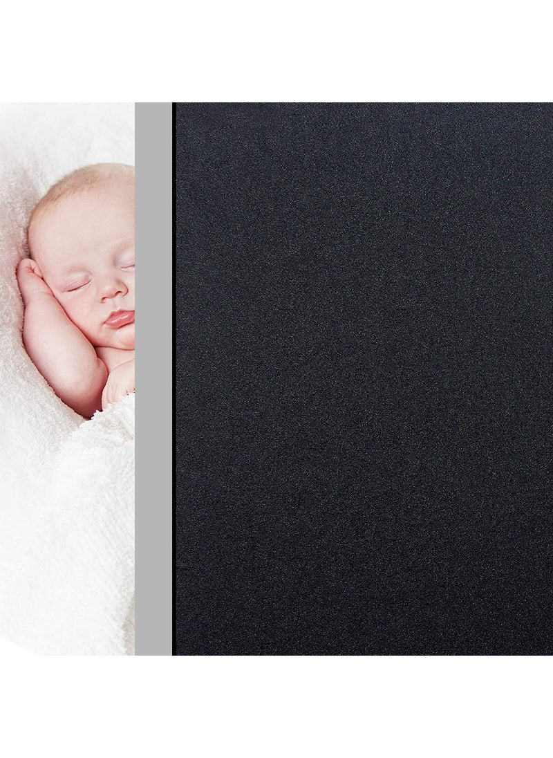 S-Sia Vendors-Good Purchase Good Care SSia VendorsGood Purchase Good Care 100 Blackout Privacy Window Film Room Darkening Opaque Window Tint Light Blocking Static Cling Glass Coverings RemovableBaby Naps 19 X 40 Inch Blackout 