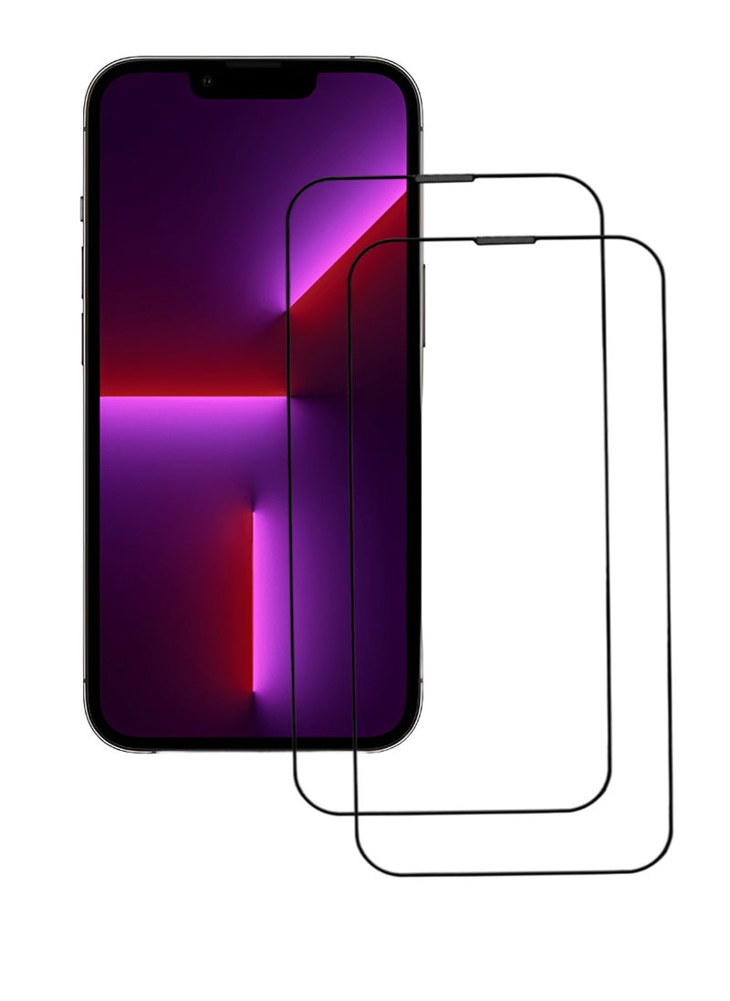 ACLIX 2 Pieces Antistatic ESD Dustproof Premium Quality High Definition Tempered Glass Screen Protector Designed For  iPhone 13 Pro Max - Image 1