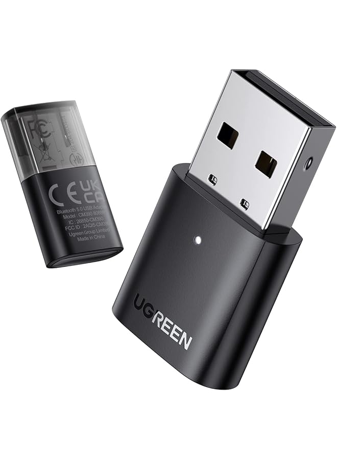 Ugreen Bluetooth 5.0 Adapter For Pc, Plug And Play Dongle Usb Bluetooth Receiver & Transmitter For Windows 11/10/8.1, Laptop, Keyboard, Mouse, Speaker, Headphone, Game Controller - Image 1