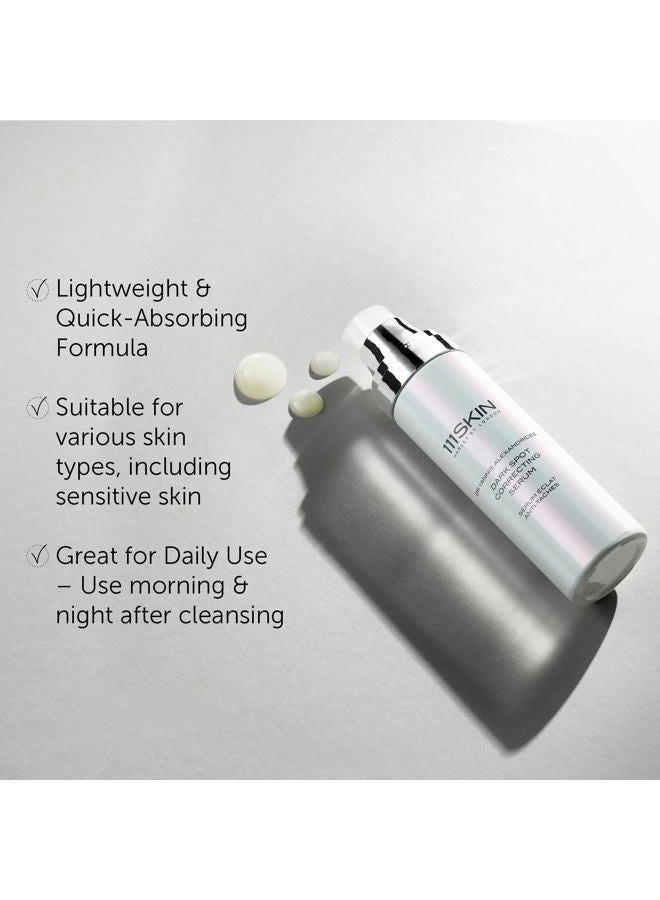 111SKIN سيروم تصحيح البقع الداكنة للوجه، سيروم مرطب للبقع الداكنة، ندبات حب الشباب وتفاوت لون البشرة مع حمض الترانكساميك والنياسيناميد، مناسب لجميع أنواع البشرة، 1 أونصة سائلة - Image 4