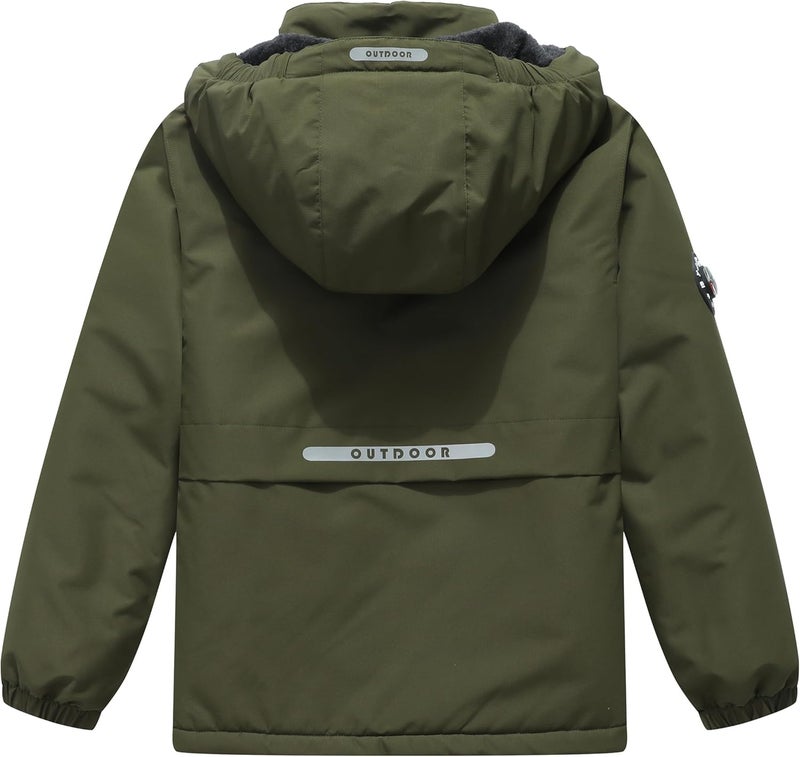 BYLESIN Kid's Waterproof Ski Jacket - Warm Winter Coat for Boys - Image 2