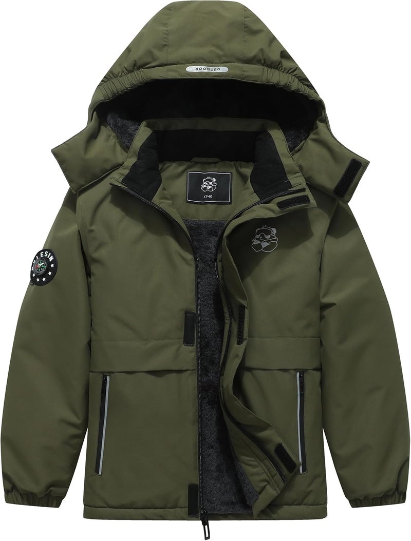 BYLESIN Kid's Waterproof Ski Jacket - Warm Winter Coat for Boys - Image 1