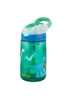 Contigo Autospout Gizmo Flip Water Bottle Jungle Green Dino 420 ml 2115035  - Image 5