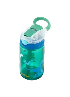 Contigo Autospout Gizmo Flip Water Bottle Jungle Green Dino 420 ml 2115035  - Image 2