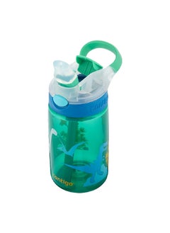 Contigo Autospout Gizmo Flip Water Bottle Jungle Green Dino 420 ml 2115035  - Image 4